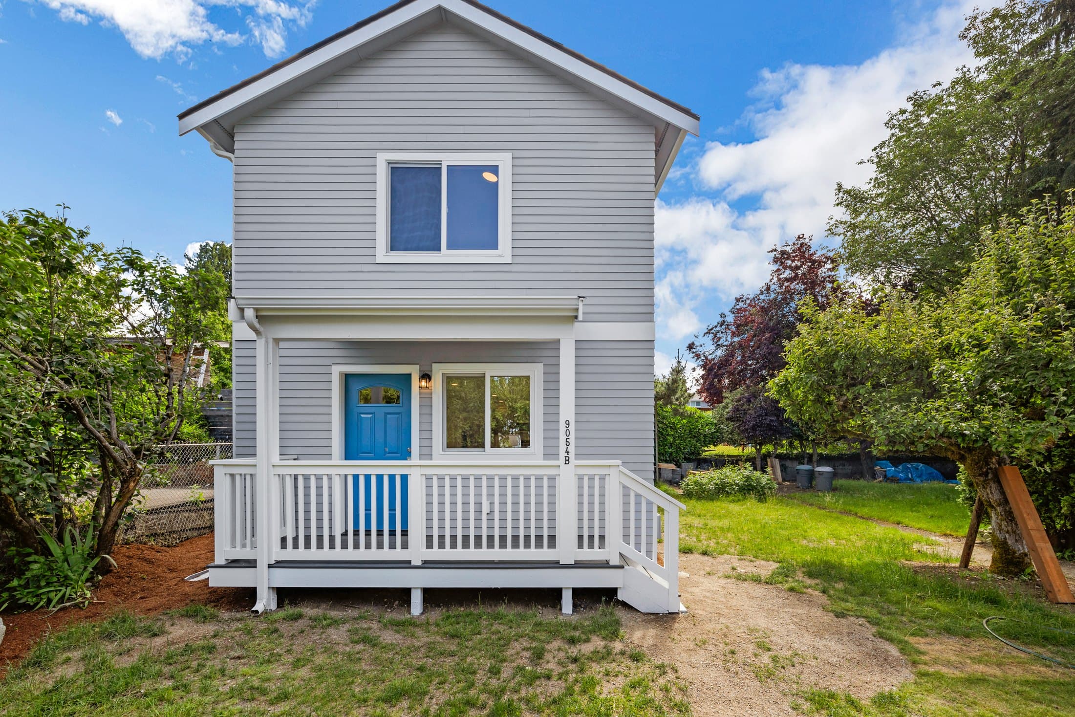 Completed detached accessory dwelling unit in a Seattle-area residential neighborhood built by DIGS Construction