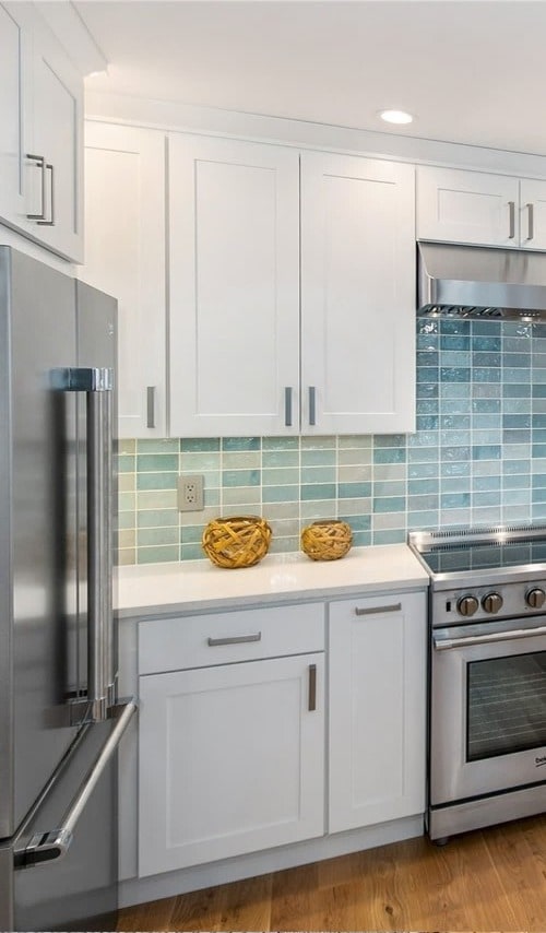 Efficient ADU kitchen with standard cabinetry built by DIGS Construction in the Seattle area