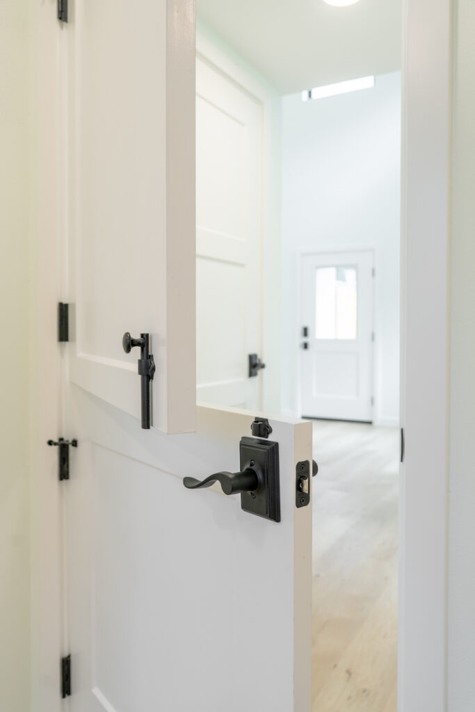 door farm style black hardware handle painted interior house