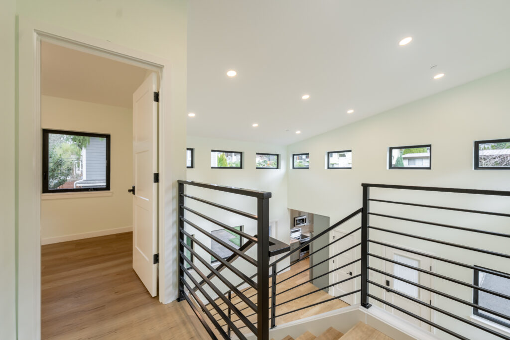 Interior DADU Seattle Overlooking living room