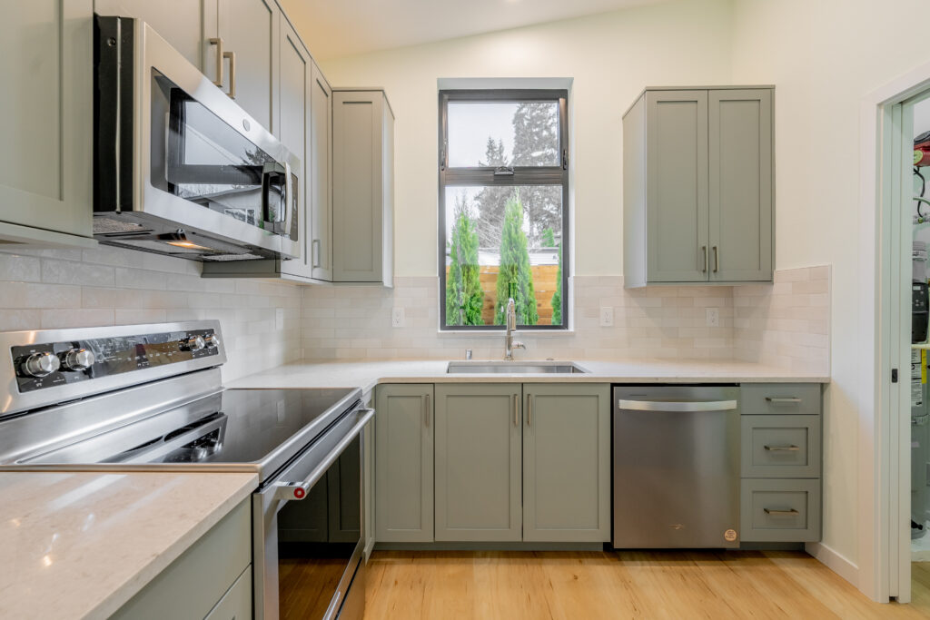 Kitchen Appliances DADU Seattle WA Interior Digs Construction ADU Builder