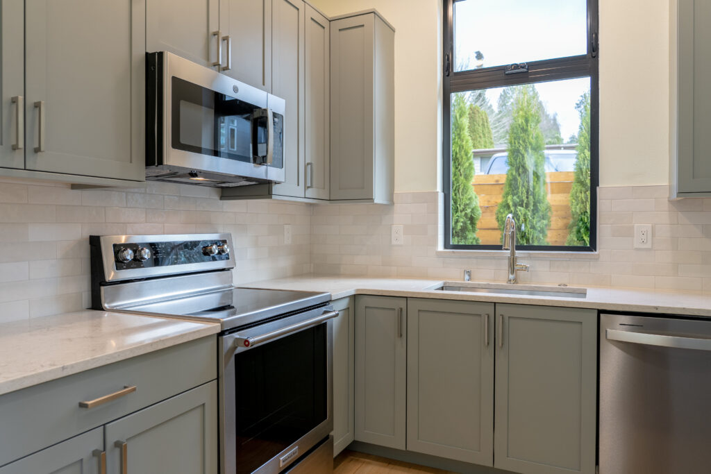 kitchen microwave stovetop range window adu seattle WA