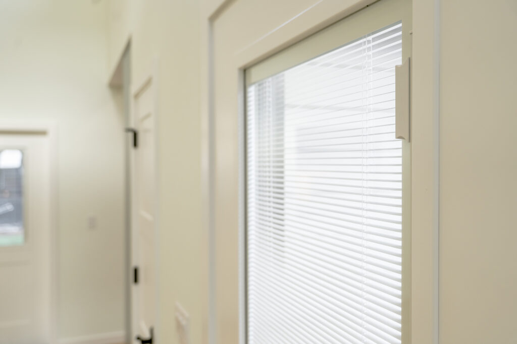Window Blinds Built In Door Trim